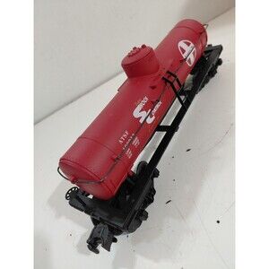 MTH 100943 O Gauge Model Railroad Santa Fe Shock Control Tank Car
